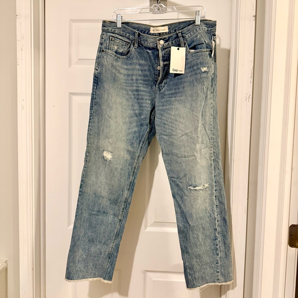 GAP Women’s Vintage Straight Blue Jeans